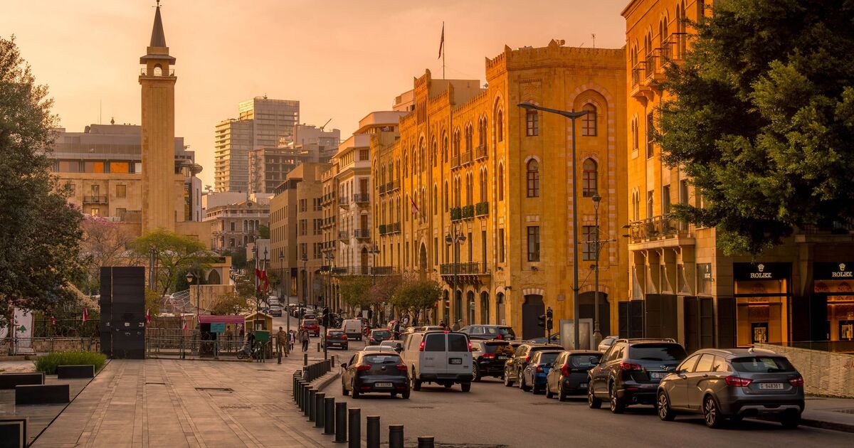 Aerial view of Beirut's downtown